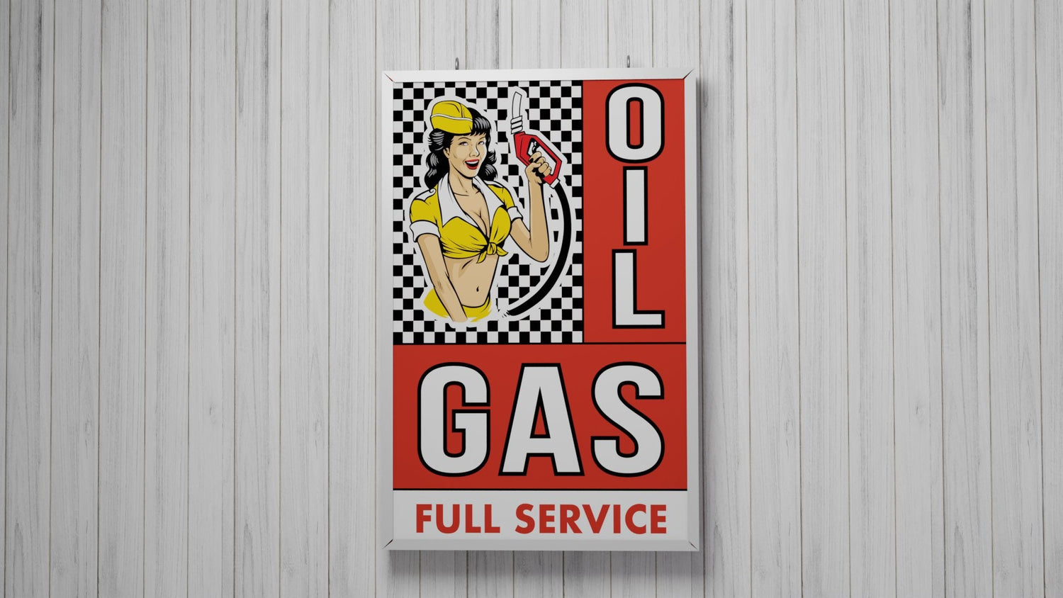 GAS & OIL GARAGE SIGNS