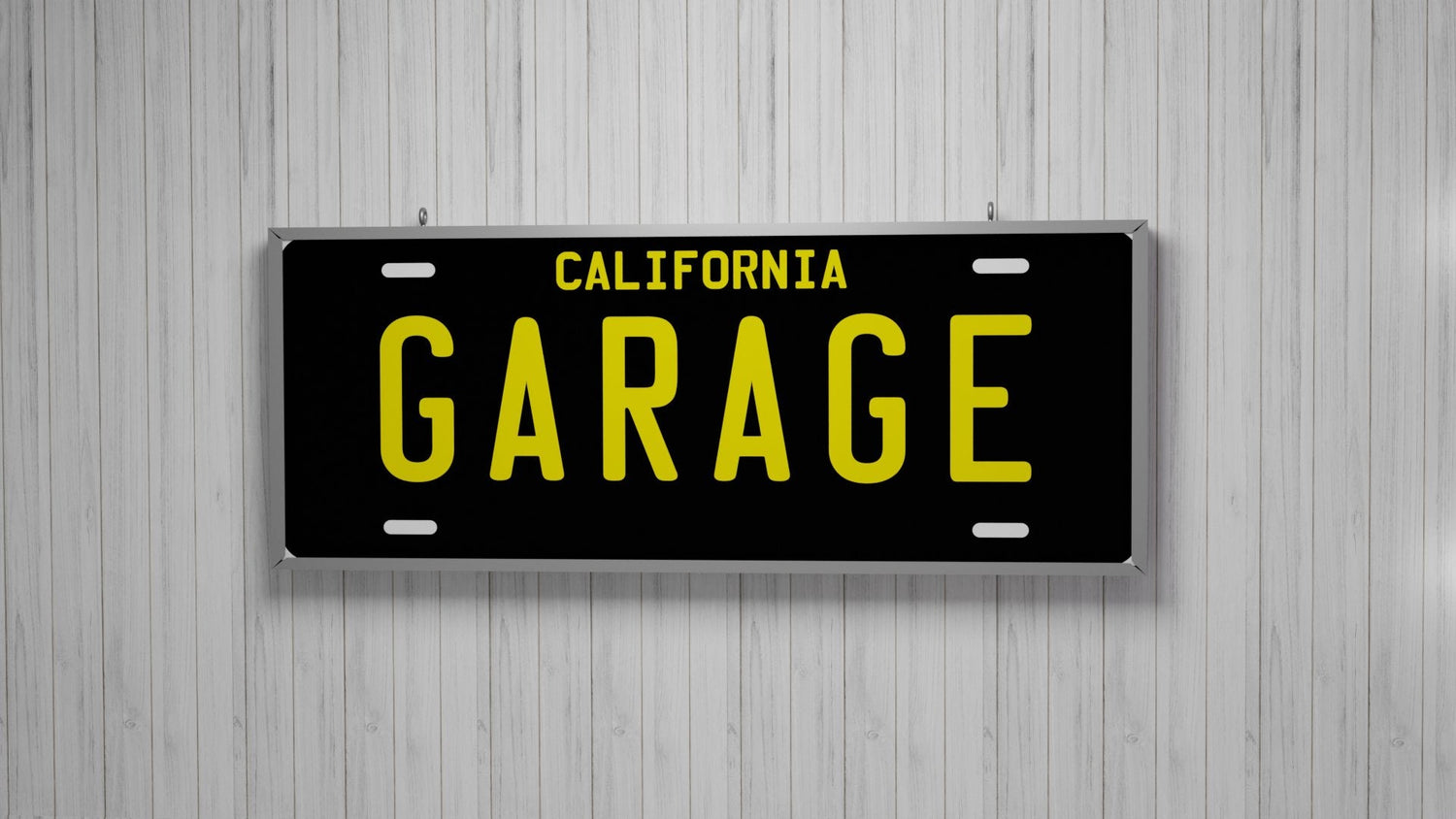 LICENSE PLATE THEMED SIGNS