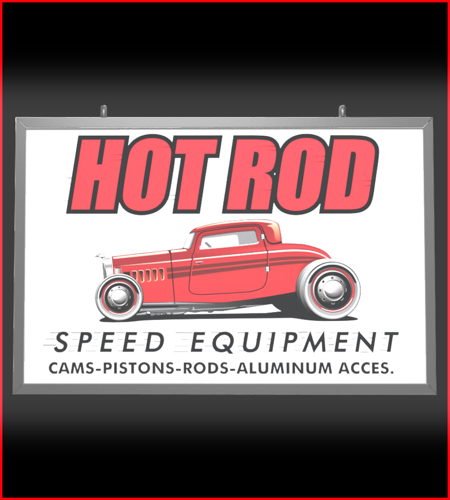 24 Inch Backlit LED Hot Rod Speed Equipment Sign-Hotrsep
