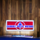 Carroll Shelby Motors Backlit LED Sign – 30"x11" inch | Fred's Legendary Signs