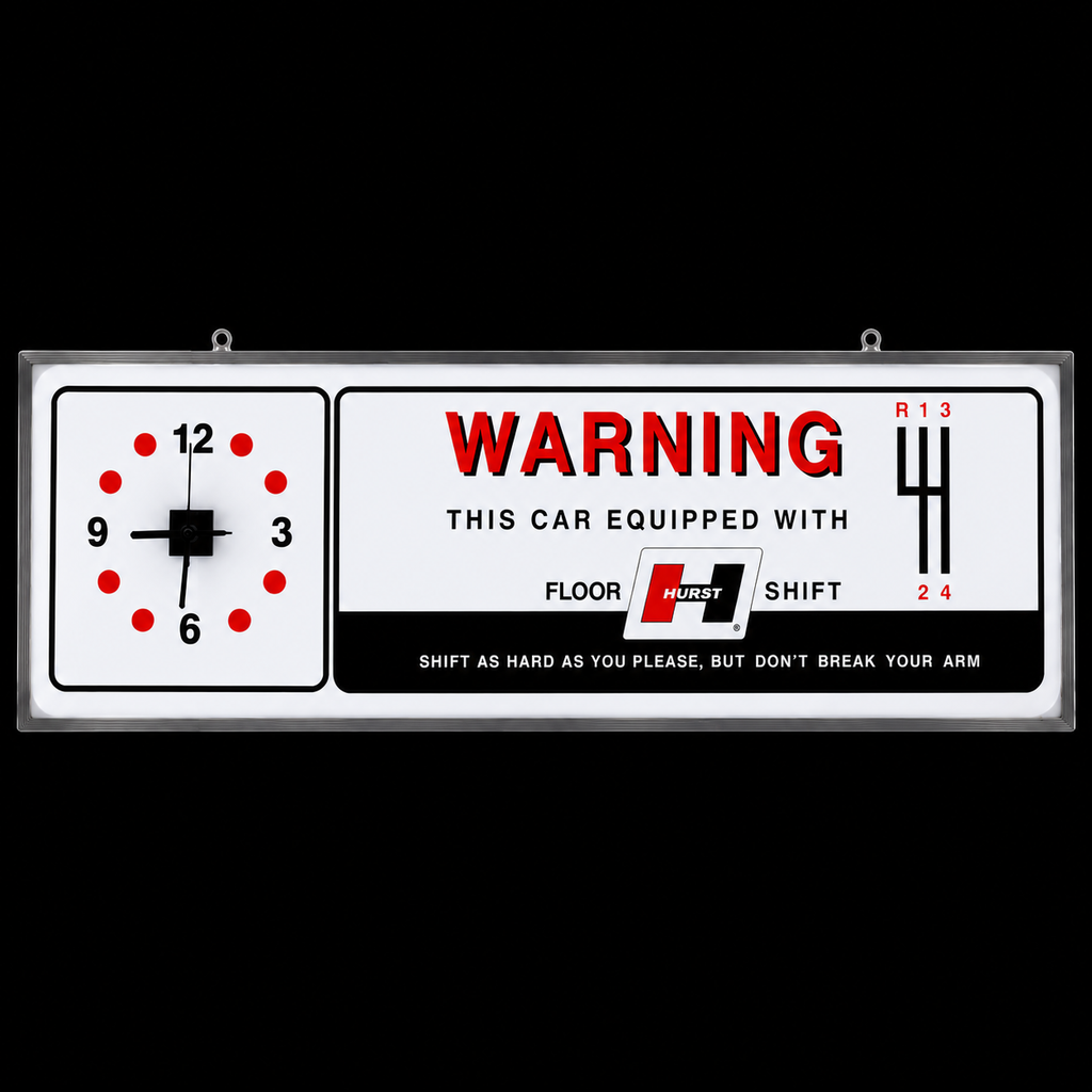 Hurst Shifters 37” x 12” LED Wall Clock