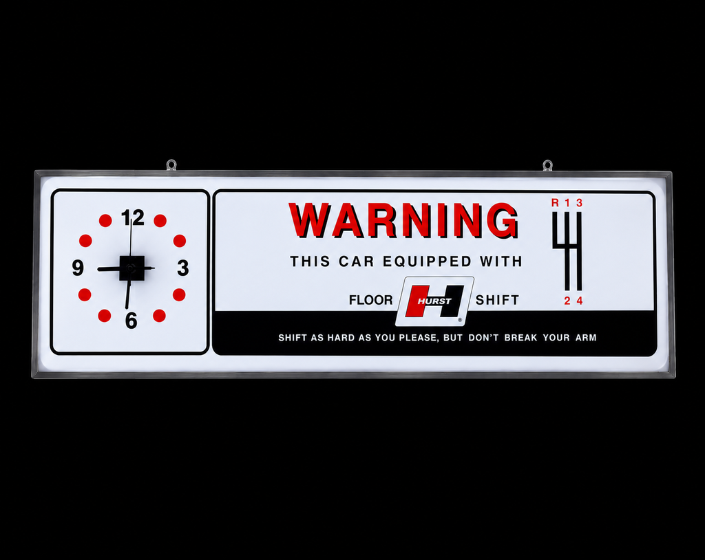 Hurst Shifters 37” x 12” LED Wall Clock