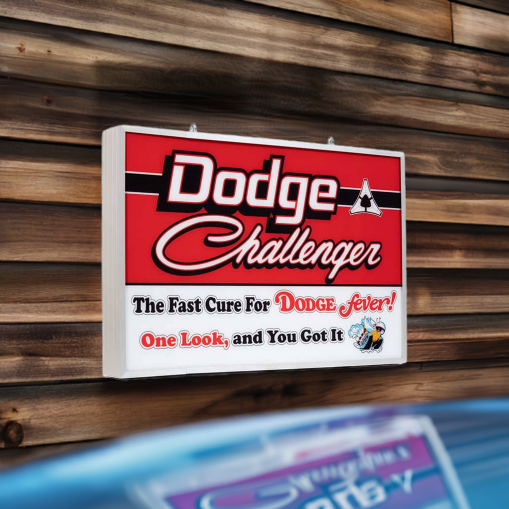 Dodge Challenger 24” x 16” Backlit LED Garage Sign Dodge Challenger 24” x 16” Backlit LED Garage Sign