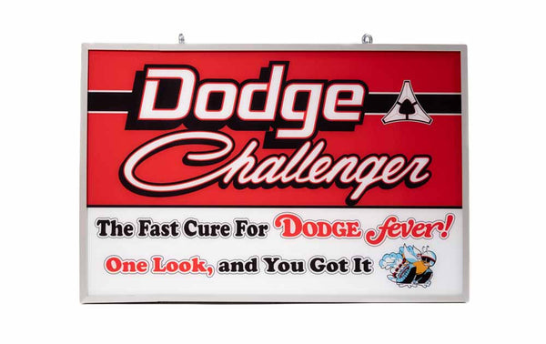 Dodge Challenger Backlit Lighted Sign 24 x 16 Inch - DCHALFEV-01