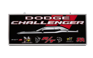 Dodge CHALLENGER Backlit Sign 30 x 12 Inch -DCHALSO-02