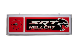 Dodge_Hellcat_backlit_Clock_freds_legendary_signs.com