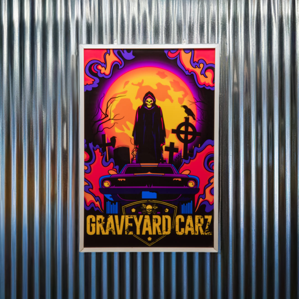 Graveyard Carz 24 Inch Backlit LED Lighted Sign - 1GYC02