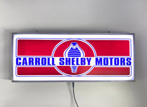 CARROLL SHELBY MOTORS Backlit Sign 30 x 12 inch -2SHELMOT