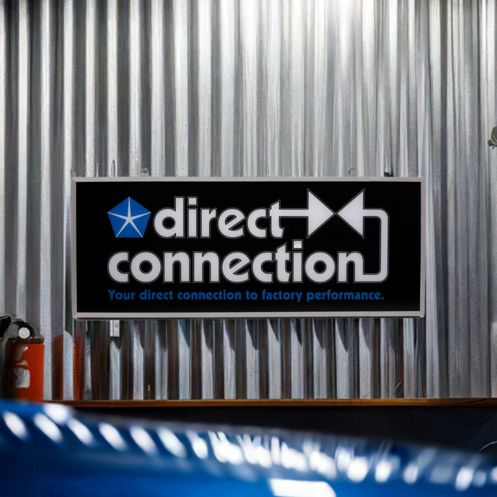 Mopar Direct Connection 30 Inch Backlit LED Lighted Sign - DCblk003