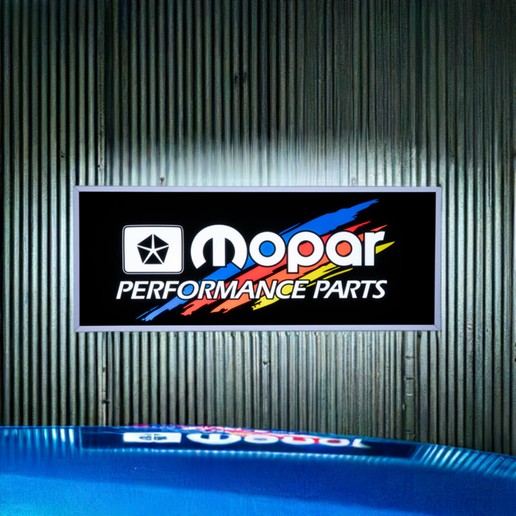 Shop Performance Sign Mopar Performance 30” x 12” Backlit LED Garage Sign