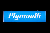 Plymouth Backlit Sign 37 x 10-Inch -PLYMRE-03