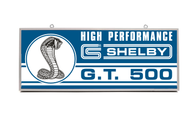 Shelby GT-500 Backlit Sign 30 x 12 inch -2SHELS500