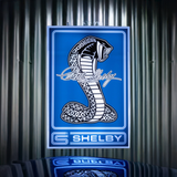 Shelby American Signature Backlit LED Sign – 24"x16" – Official Shelby Garage Decor 1SHELSIG