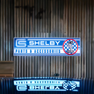 Shelby Parts & Accessories Backlit LED Sign – 37"x10" | Fred's Legendary Signs
