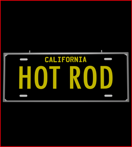 30 Inch Backlit LED Lighted Sign California Hot Rod License Plate