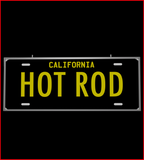 30 Inch Backlit LED Lighted Sign California Hot Rod License Plate