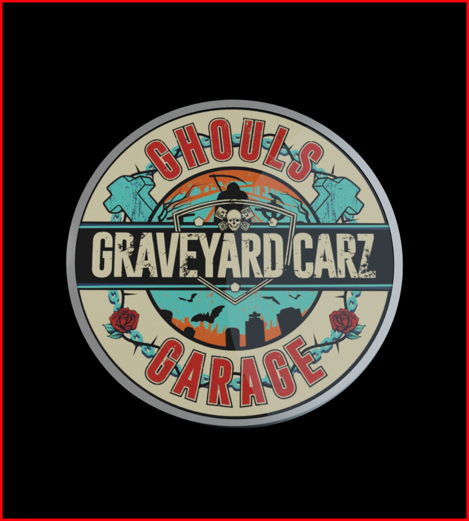 Graveyard Carz Backlit LED Sign Perfect for Displaying in Your Garage, Man Cave, or Shop