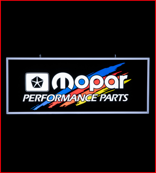 Shop Performance Sign Mopar Performance 30” x 12” Backlit LED Garage Sign