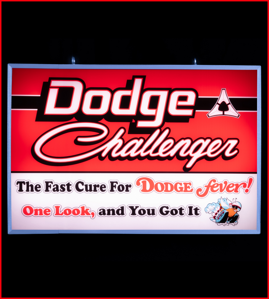 Dodge Challenger 24” x 16” Backlit LED Garage Sign Dodge Challenger 24” x 16” Backlit LED Garage Sign