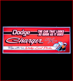 Dodge Charger RT Backlit Sign 30 x 12 Inch - DCHART-01