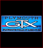 Plymouth GTX Backlit Sign 30 x 12 inch -PLYGTX-02