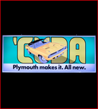 Plymouth Cuda Backlit Sign 30 x 11 inch - CUDYW-02