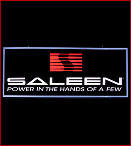 Saleen Performance Backlit Sign 30 x 12 Inch - SALN02