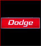 Dodge Red Backlit Sign 37 x 10 inch - DRED-37