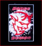 Dodge Demon Backlit Sign 24 x 16 Inch - DDEMSP 01