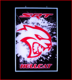 Dodge Hellcat Backlit Sign 24x 16 Inch- DHELSP-01