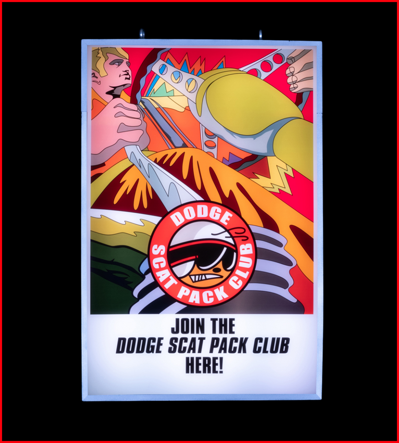 Amazon.com: ZIC Motorsports Dodge Scatpack Bee Steel Sign