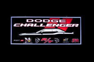 Dodge CHALLENGER Backlit Sign 30 x 12 Inch -DCHALSO-02