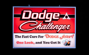 Dodge Challenger Backlit Lighted Sign 24 x 16 Inch - DCHALFEV-01