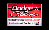 Dodge Challenger Backlit Lighted Sign 24 x 16 Inch - DCHALFEV-01