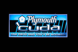 Plymouth Cuda Backlit Sign 30 x 11 inch - PLYCUD-02