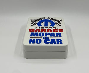 Mopar Garage Racing Flag Locking Key Cabinet-MOGARKC03 Fred's Legendary Signs
