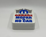 Mopar Garage Racing Flag Locking Key Cabinet-MOGARKC03 Fred's Legendary Signs