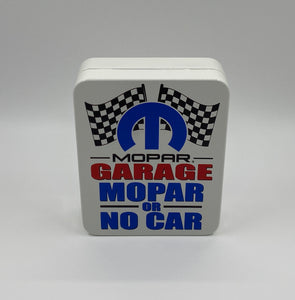 Mopar Garage Racing Flag Locking Key Cabinet-MOGARKC03 Fred's Legendary Signs